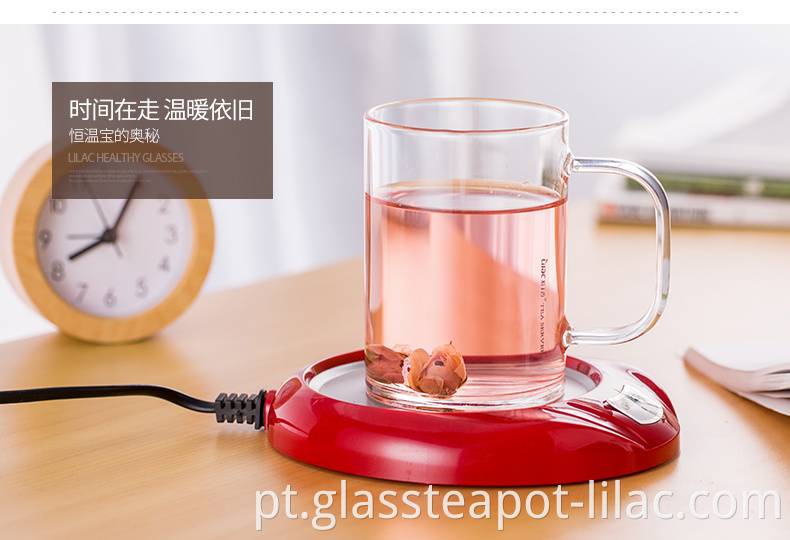Lilac Free Sample 430ml / 450ml personalizado conjunto de copos de vidro transparente com água / café / café e tazas / caneca de chá com logotipo